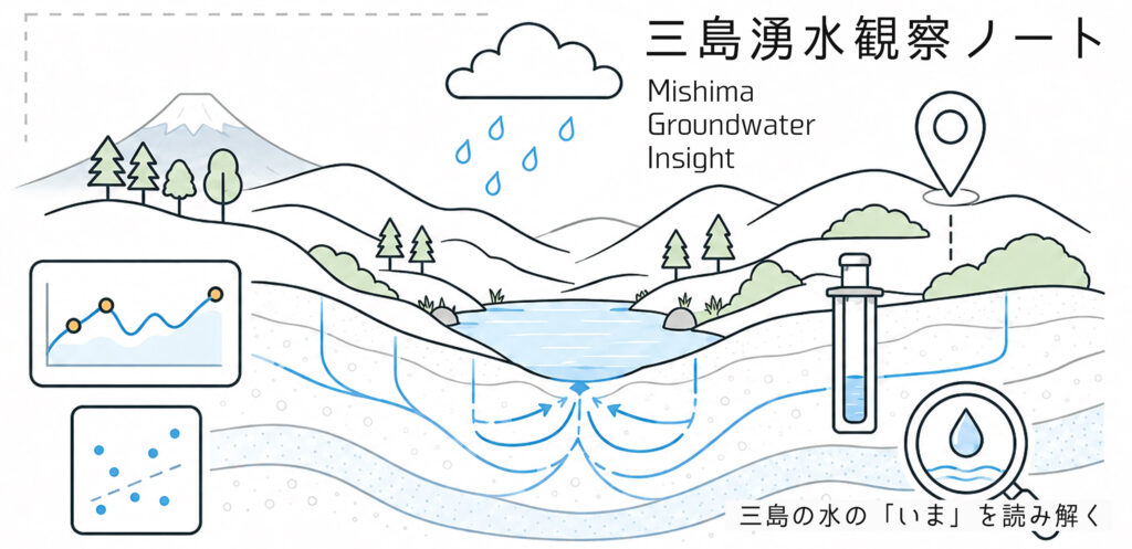 三島湧水観察ノート -三島の水の「いま」を読み解く | 株式会社みてしる