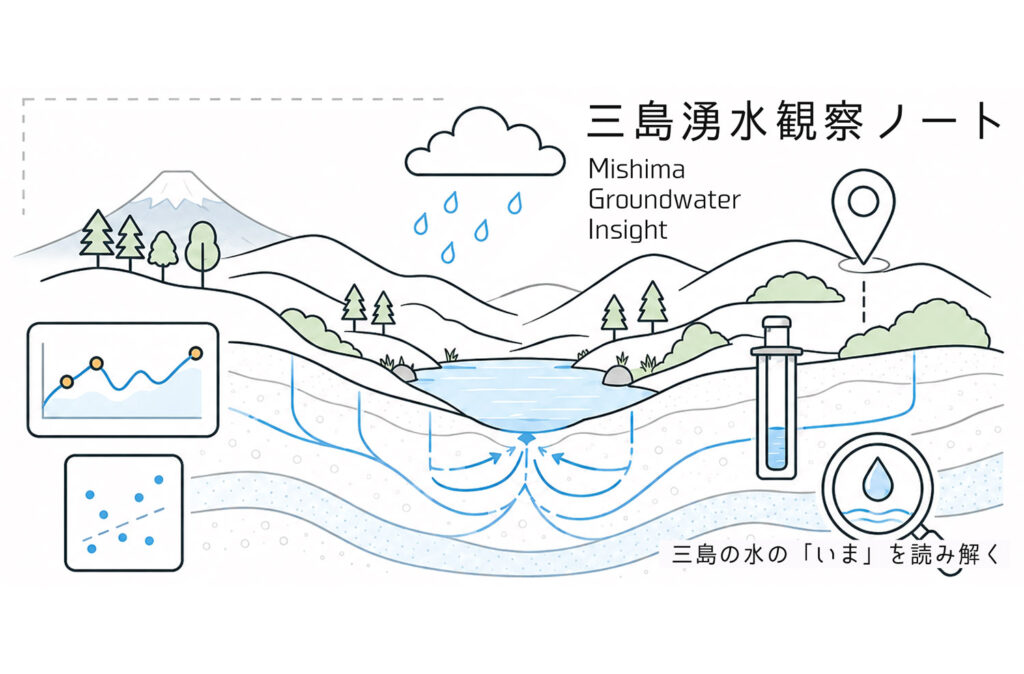 三島湧水観察ノート -三島の水の「いま」を読み解く | 株式会社みてしる